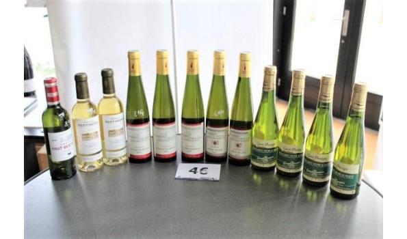 12 div flessen à 37,5cl witte wijn wo Muscadet